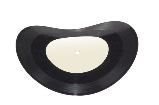 Vinyl Record isolated on a white background.