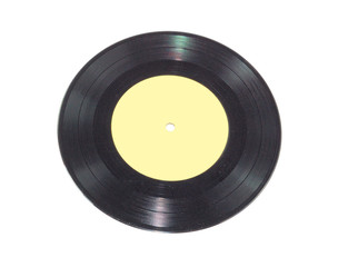 Vinyl Record isolated on a white background.