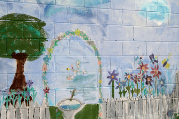 Children's Grafitti on Wall