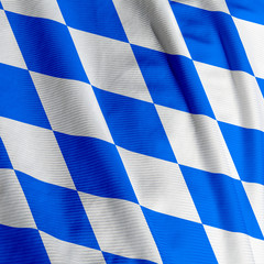 Close up of the Bavarian flag, square image