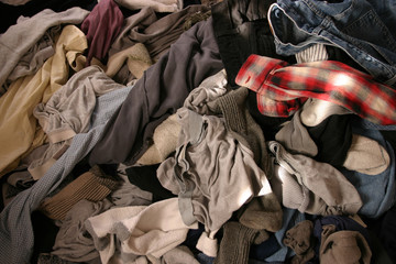 Fototapeta na wymiar a pile of laundry