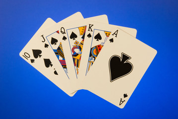 a royal flush poker hand