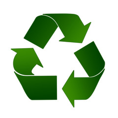 Obraz premium Recycling Sign In Green