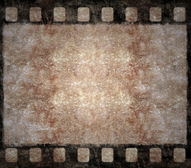 Old Film Negative Frame - Grunge Background