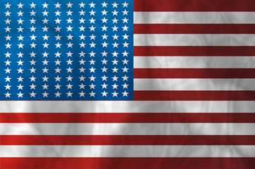 old glory american flag saturated