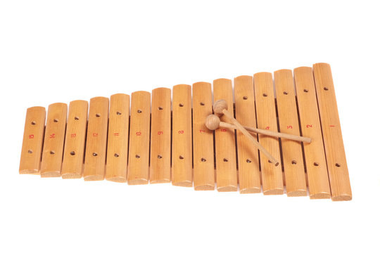 Xylophone Isolated On White