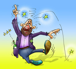 The drunken man © florinf