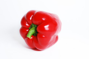 Red pepper isolated on white