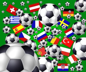 fussball europameisterschaft teilnehmer flaggen 1