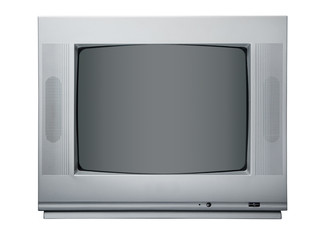 The TV isolated on a white background.