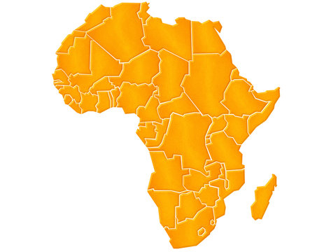 Carte Afrique Sable