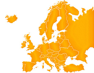 Carte Europe Sable