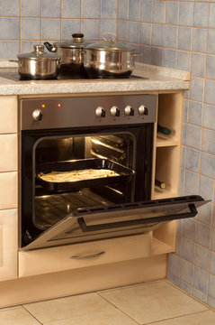 Open built-in electric oven