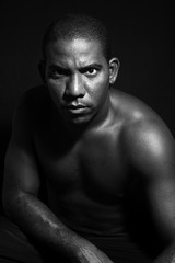 Fototapeta premium Portrait of latino afroamerican man