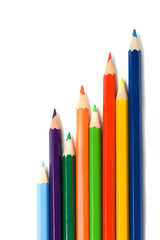 laying color pencils