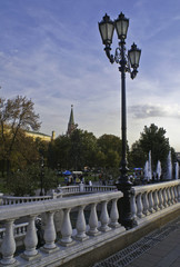 Fototapeta na wymiar Lantern near the Red Square.