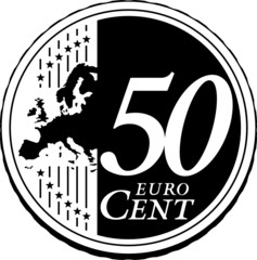 Pièce de 50 cents d'euro