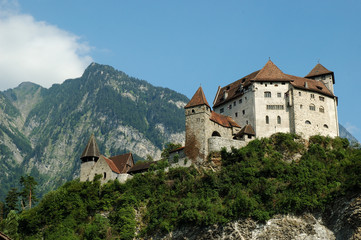 Fototapeta na wymiar Liechtenstein - Gutenberg Castle