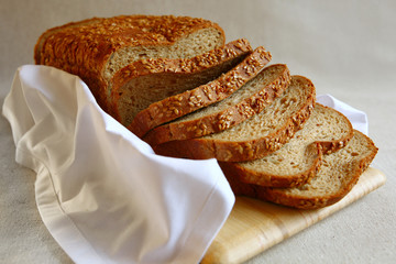 Healthy Bread With Flax Seed