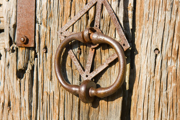 La vieille poignée de porte