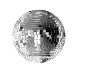 Photo sur Plexiglas Sports de balle grosse boule disco argentée