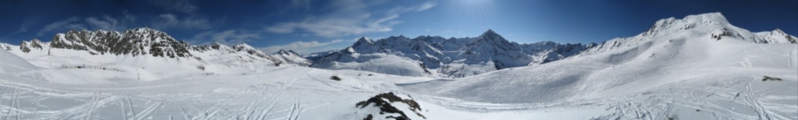 Winterpanorama aus Tirol