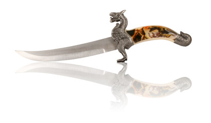 Dagger with a handle as a dinosaur 