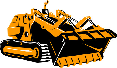 Bulldozer isolated on white  © Redwater Vectors