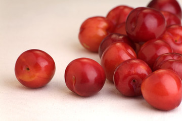 Red plums