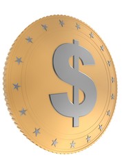 goldene dollar münze