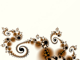 Unique fractal border.