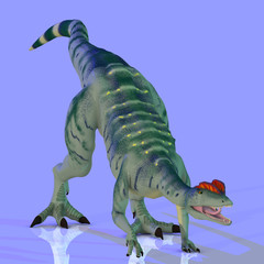 Rendered Image of a Dinosaur - with Clipping Path