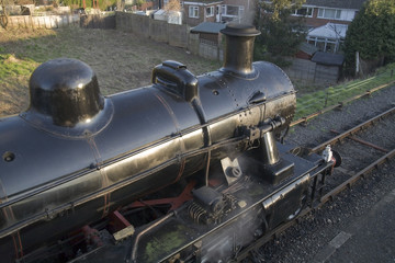 Close up of the boiler and chimney
