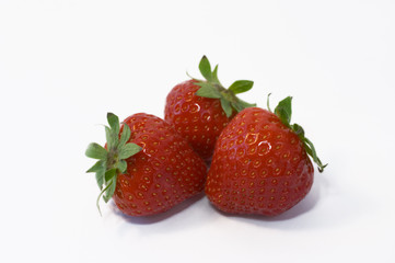 three strawberris