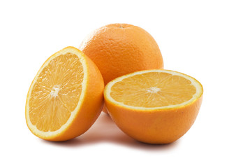 orange isolated over white background