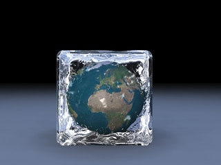 globo atrapado en el hielo © juanjo