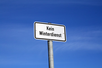 kein winterdienst