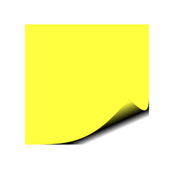 Photo of yellow post it note