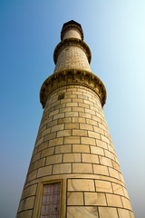 The north-eastern minaret of Taj Mahal - Agra, India