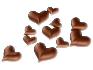 Milk Chocolate Valentines Hearts