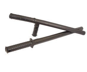 Police club on white background