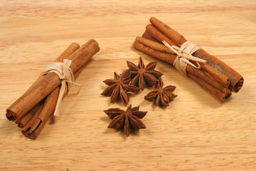 Cinnamom and star anise