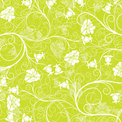 Decorative floral pattern, vector illustration