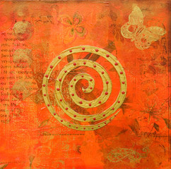collage painting indian style
