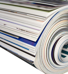 rolled up magazine