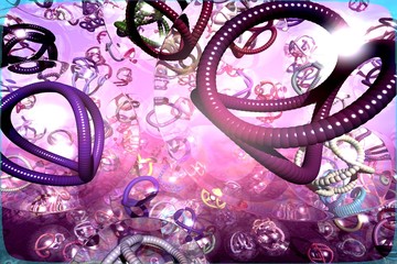 Roter Nanotube-Micro-Kosmos © theogott