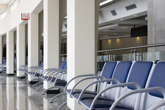 Lounge of a modern airport