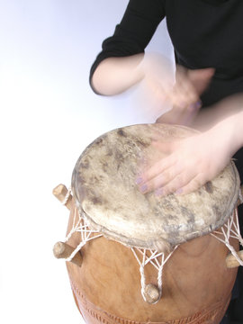 playing handdrum