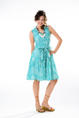 young active woman in a joyful and happy mood