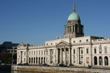 Custom House - ornate landmark of Dublin, Ireland (Europe)